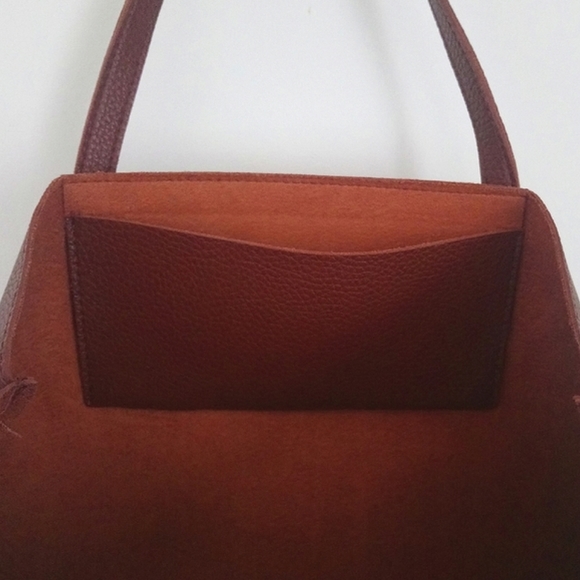 Vince Camuto Lucky Stripe Rusty Brown Laptop Bag - Picture 4 of 7